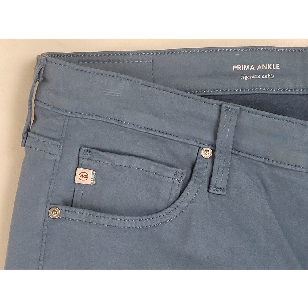 AG Adriano Goldschmied Slate Blue Prima Cigarette Ankle Pants Women's Sz 31 - Picture 4 of 9